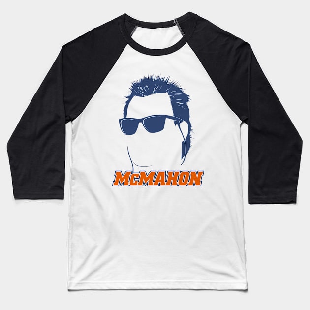 Jim McMahon Chicago Silhouette Baseball T-Shirt by MASTER_SHAOLIN